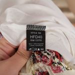 POL  Floral Print Tiered Ruffle Trim Hem Mini Dress Large Photo 4