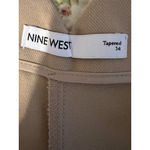 Nine West  Womens Dress Pants Size 14 Beige Hook and Eye Pockets Straight Leg Photo 1