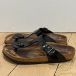 Birkenstock  Gizeh Black Patent Thong Sandals Size 38 EU Women's Casual‎ Shoes Photo 2