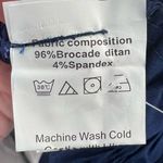 High Waist Nylon Front Pocket Mom Shorts Blue Size XL Photo 9