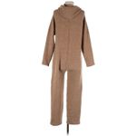 ZARA  Taupe Brown Hooded Knit Jumpsuit - S Photo 1