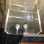 Classic Sterling Silver Earrings Teardrop Dangle Long Fishhook Vintage 1 Inch Photo 5