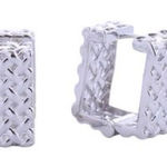 Do Everything In Love NWT 14K GP “” basket weave earrings Photo 0