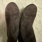 Clarks  Rosepoint Bell Side Zip Wedge Ankle Bootie Brown Suede Photo 3