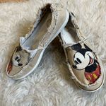 Crocs Mickey Mouse Disney Tan Canvas Slip On Loafer Flats Women’s 9 W Photo 8