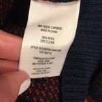 Joie  Camo wool sweater Navy and maroon Photo 7