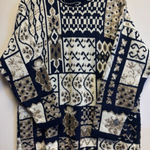 Vintage Huntington Ridge Womens Sweater Size L Cottagecore Cozy Cabin Campfire Blue Size L Photo 0