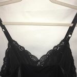 Cacique VTG black satin&lace Bodysuit M Photo 2