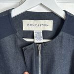 Doncaster Semi-Casual Navy Crew Neck Long Sleeve Full Hidden Zip Top W1837 Sz 6 Photo 4