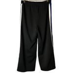 AQUA black capri pants with white/blue side striping size medium #15937 Photo 3