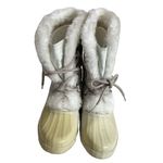 Sorel Winter White Boots Faux Fur Lace Up Insulated Womens Size 10 VINTAGE Photo 3