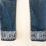 White House | Black Market WHBM Embroidered Cropped Skinny Jeans Photo 5