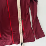 Patagonia Jacket Womens Medium Red Burgundy R1 Air Fleece Polartec Grid Full Zip Photo 10