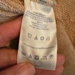 Lands' End  Canvas Knit Long Sleeve Sweatshirt Tunic  Brown Tan, Side Buttons Photo 7