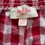 Peach Love California  Red White Plaid Merry Shorts NWOT Photo 1