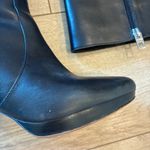 Coach  Grace Black Leather Heeled Knee High Boot Size 8 Photo 3