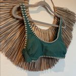 Xhilaration  Green Crop Top with White Trim Photo 2