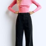 ZARA Pink Ribbed Knit Turtleneck Sweater Top Photo 2