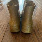 Bottega Veneta Puddle Glitter Monobloc Chelsea Rubber Boots Gold Sz 39 EU/9 US Photo 8