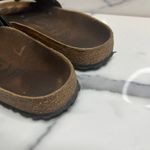 Birkenstock Women's Black Leather Festival Boho Madrid Slides Sandals Sz 39 Sz 8 Photo 4