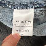 ANINE BING  Front Pocket SplitHem Blue Mid Rise Straight Fray Ankle Jeans Size 28 Photo 12