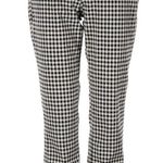Uniqlo Gingham Ankle Slim Stretch Pants Black White XL 32-33 Photo 0