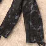 H&M  Splatter gray black side lace up‎ crop jeans size 6 Photo 3