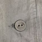 J.Jill Packable Trench Rain Coat Women L Black Smocked Grunge Boho Feminine Y2K Photo 5