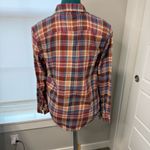 CHAPS Plaid Red Blue Plaid Long Sleeve Button Up Western Rodeo Cowgirl Cotton Photo 6