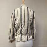 Tory Burch Debbie Linen Jacket Size 8 Tan Photo 2