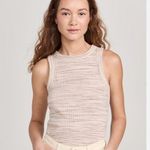 Madewell Brightside Rib Cutaway Tank Size Large Peachy Spacedye Photo 0
