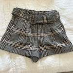 High Waisted Classy Shorts With Belt Size M Photo 0