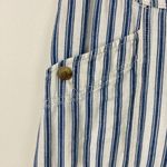 American Eagle  Striped Pants Cotton Coastal Women’s Size 6 Blue White Beach Photo 3