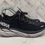 Hoka  One One Clifton 8 Running Sneakers Shoes Black White Womens Size 9 9B Photo 0