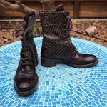 Earl Jean  Leather Combat Boots. 6 NWOT 🕸️❤︎ Photo 5