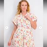 Faherty  Hana Floral Print‎ 100% Cotton Collared Shirt Tunic Dress Sz XSmall Photo 1
