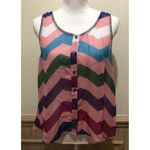 Sace Sleeveless Sheer Top ~ Size Large ~ Pink ~ Very Cute! Photo 0
