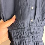 J.Crew  Elena Mini Shirt dress in Cotton Poplin Navy Blue Size 0 NWT Photo 12