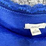 Aerie Tank Top Womens L Blue Lace Trim Scoop Neck Coquette Y2K Retro Indie Photo 1