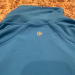 Lululemon  Asana Zip Up Jacket Womens 2 Blue Fitted Athleisure Yoga Photo 3