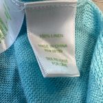 Lilly Pulitzer Linen Blue Lightweight Sweater Long Sleeve A21 Photo 2
