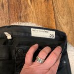 Rag and Bone  Legging‎ Zipper Size 26 Navy Seal Pants Stretch Coated Skinny Photo 1