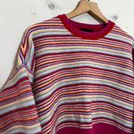 The Kooples - Stripe Drop Shoulder Sweater Crew Neck Pullover Photo 3