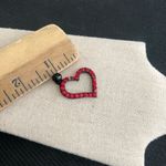 Vintage Heart Shape Rhinestone Pendant Photo 2