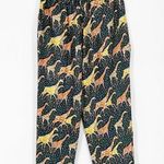 J.Crew Collection Giraffes Pajama Pant AQ641 Silk Lounge Animal Print 4 Photo 0