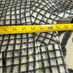 AYR  Mohair Wool Houndstooth print‎ White and Navy Coat Size Large Photo 6