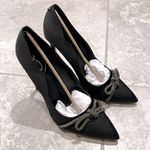 Sam Edelman  Deela Evening Bow Pump in Black Satin, Size 11 New in Box w/Dust Bag Photo 6