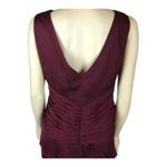 JADE BY JASMINE J9914Tiered sleevless maxi dress in cranberry size 18 Photo 8