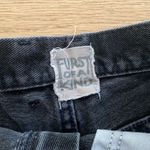Furst of a Kind  - Distressed High Waist Shorts in Black Denim Photo 2