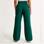 Abercrombie & Fitch NWOT Curve Love Green Sloane Wide Leg Tailored Pant 37 Photo 7